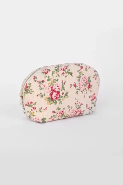 Le Temps des Cerises Trousse De Toilette Mary A Motif Fleuri Rose-Femme Sacs & Portefeuilles