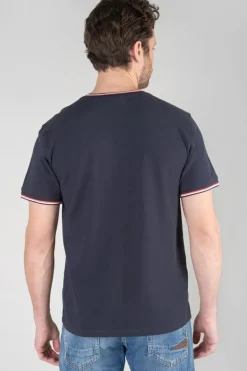 Le Temps des Cerises T-Shirt Abot Bleu Nuit-Homme T-Shirts & Polos