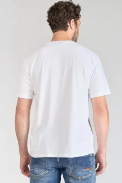 Le Temps des Cerises T-Shirt Andler Blanc Imprime-Homme T-Shirts & Polos