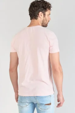 Le Temps des Cerises T-Shirt Brezol Rose Clair-Homme T-Shirts & Polos