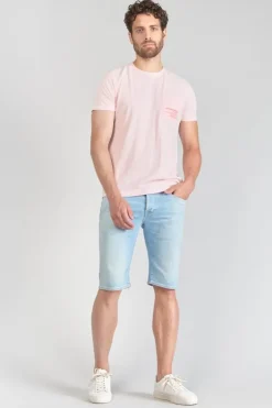 Le Temps des Cerises T-Shirt Brezol Rose Clair-Homme T-Shirts & Polos