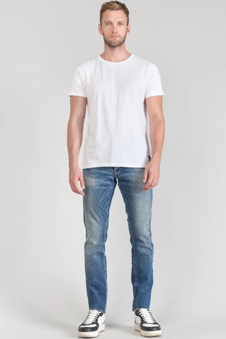 Le Temps des Cerises T-Shirt Brown Blanc-Homme T-Shirts & Polos