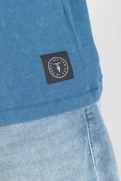 Le Temps des Cerises T-Shirt Brown Bleu Delave-Homme T-Shirts & Polos