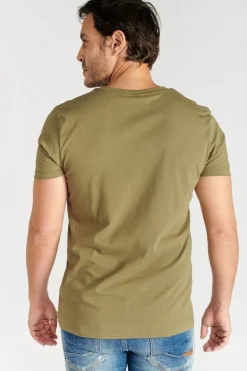 Le Temps des Cerises T-Shirt Brown Kaki-Homme T-Shirts & Polos