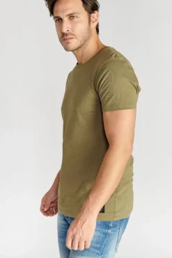 Le Temps des Cerises T-Shirt Brown Kaki-Homme T-Shirts & Polos