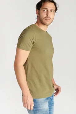 Le Temps des Cerises T-Shirt Brown Kaki-Homme T-Shirts & Polos