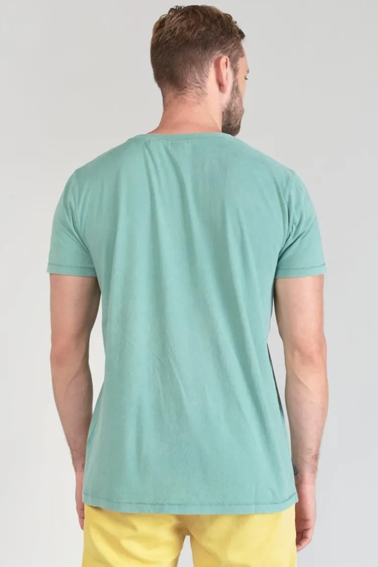 Le Temps des Cerises T-Shirt Brown Vert D'Eau-Homme T-Shirts & Polos