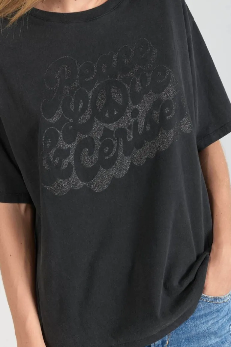 Le Temps des Cerises T-Shirt Cassio Noir-Femme T-Shirts & Débardeurs