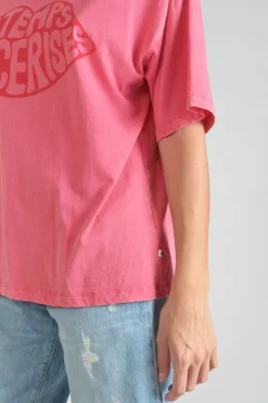 Le Temps des Cerises T-Shirt Cassio Rose Delave-Femme T-Shirts & Débardeurs