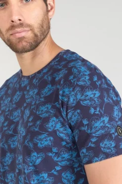 Le Temps des Cerises T-Shirt Conit A Motif Feuilles-Homme T-Shirts & Polos