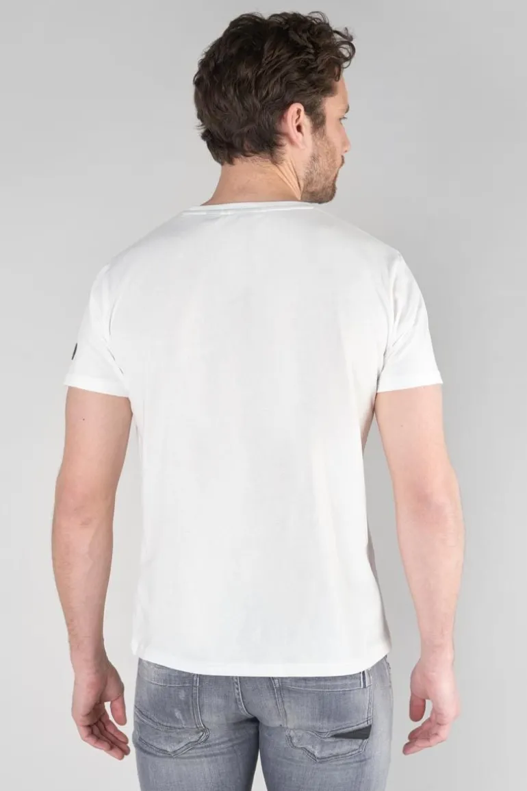 Le Temps des Cerises T-Shirt Cram Blanc Imprime-Homme T-Shirts & Polos