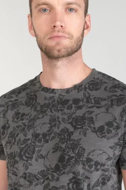 Le Temps des Cerises T-Shirt Facto Gris Et Noir-Homme T-Shirts & Polos