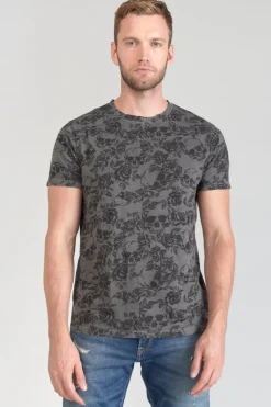 Le Temps des Cerises T-Shirt Facto Gris Et Noir-Homme T-Shirts & Polos