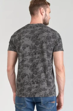 Le Temps des Cerises T-Shirt Facto Gris Et Noir-Homme T-Shirts & Polos