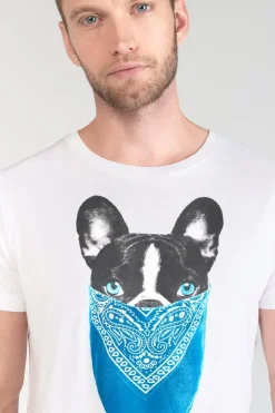 Le Temps des Cerises T-Shirt Gan Blanc Imprime-Homme T-Shirts & Polos