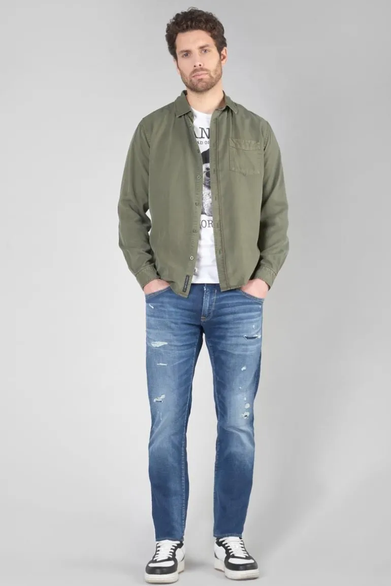 Le Temps des Cerises T-Shirt Gaspa Blanc Imprime-Homme T-Shirts & Polos