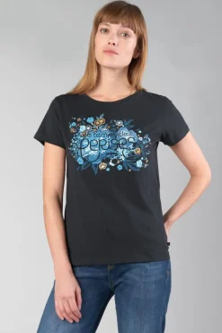 Le Temps des Cerises T-Shirt Gracy Noir Imprime-Femme T-Shirts & Débardeurs