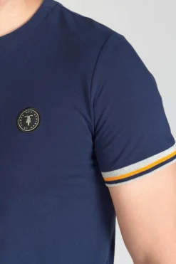 Le Temps des Cerises T-Shirt Grale Bleu Marine-Homme T-Shirts & Polos