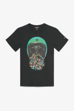 Le Temps des Cerises T-Shirt Gregor Noir Imprime-Homme T-Shirts & Polos