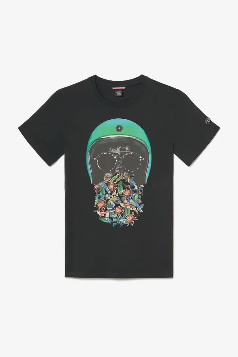 Le Temps des Cerises T-Shirt Gregor Noir Imprime-Homme T-Shirts & Polos