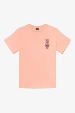 Le Temps des Cerises T-Shirt Holo Corail Imprime-Homme T-Shirts & Polos
