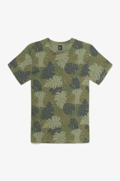 Le Temps des Cerises T-Shirt Jung A Motif Jungle Kaki-Homme T-Shirts & Polos