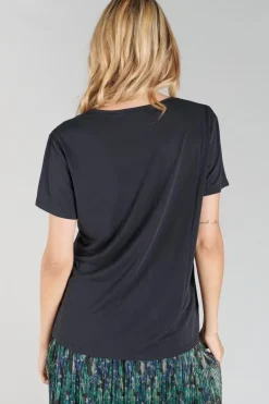 Le Temps des Cerises T-Shirt Lola Noir-Femme T-Shirts & Débardeurs