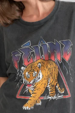 Le Temps des Cerises T-Shirt Maryland Gris Delave-Femme T-Shirts & Débardeurs