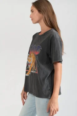 Le Temps des Cerises T-Shirt Maryland Gris Delave-Femme T-Shirts & Débardeurs