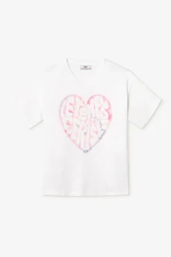 Le Temps des Cerises T-Shirt Moona Blanc Imprime-Femme T-Shirts & Débardeurs