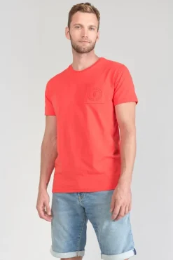 Le Temps des Cerises T-Shirt Paia Corail-Homme T-Shirts & Polos