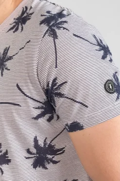 Le Temps des Cerises T-Shirt Robles A Motif Palmier-Homme T-Shirts & Polos