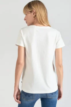 Le Temps des Cerises T-Shirt Savana Blanc Imprime-Femme T-Shirts & Débardeurs