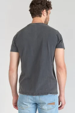 Le Temps des Cerises T-Shirt Tije Gris Delave Imprime-Homme T-Shirts & Polos