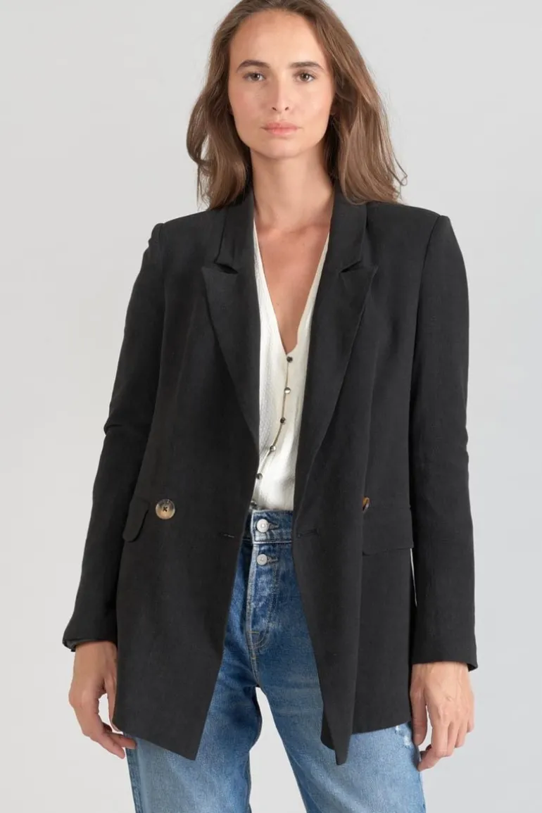 Le Temps des Cerises Veste Blazer Bek Noire-Femme Vestes & Blousons