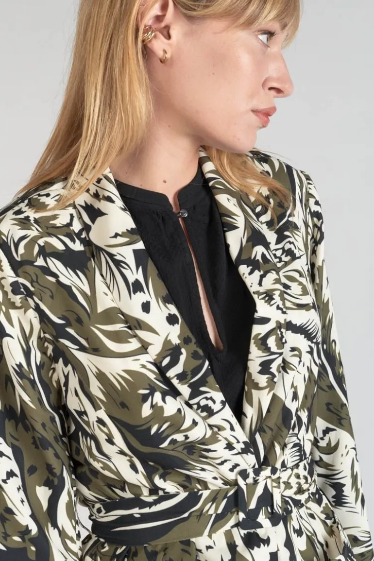 Le Temps des Cerises Veste Blazer Salome A Motif Jungle-Femme Vestes & Blousons