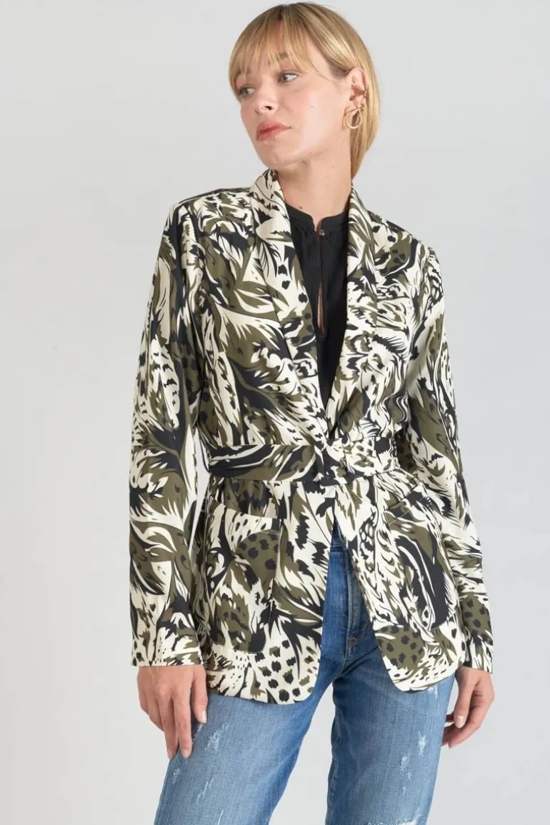 Le Temps des Cerises Veste Blazer Salome A Motif Jungle-Femme Vestes & Blousons