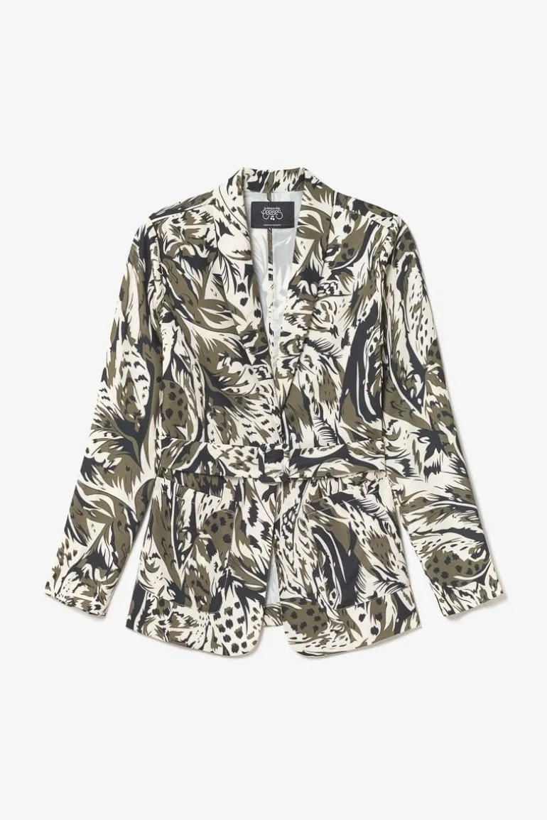 Le Temps des Cerises Veste Blazer Salome A Motif Jungle-Femme Vestes & Blousons