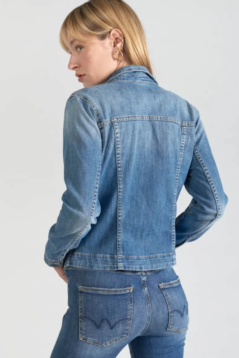 Le Temps des Cerises Veste En Jeans Bleu Lilly-Femme Chemises Et Vestes