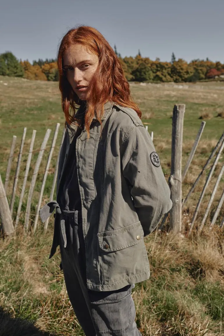 Le Temps des Cerises Veste Unisexe Militarie Kaki-Femme Vestes & Blousons