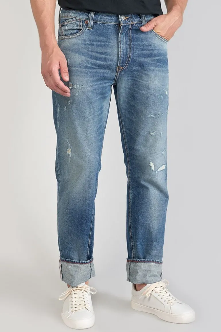 Le Temps des Cerises Vintage 700/20 Regular Jeans Destroy Vintage Bleu N°3-Homme Coupe Regular Confort